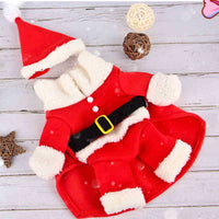 Pet Christmas Costume Set for Small Dogs and Cats - Festive Winter Apparel