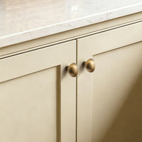 Pebble-Shaped Brass Cabinet Knob for Drawers