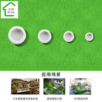 DIY White Flower Bed Miniature Landscape Model for Sand Table Architecture