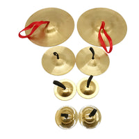 Orff Percussion Instrument Set - Copper Cymbals and Finger Cymbals for Early Childhood Education