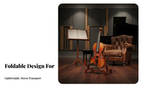 Foldable Violin Stand Space-Saving Violin Stand Adjustable Portable Holder for Violinists, Music Students