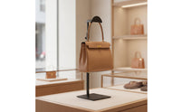 Adjustable-Height Handbag Display Stand Freestanding Purse Display Stand Metal Handbag Holder Countertop for Boutiques, Photographers, Retail Stores, Closets, Live Broadcasting