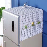 Refrigerator Washing Machine Top Cover Dust-proof Cloth with Storage Pockets