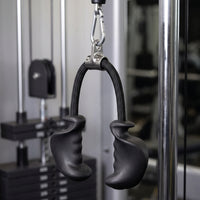 Tricep Rope Attachment Textured Triceps Rope Attachment Gym Equipment Secure Comfortable for Bodybuilders, Fitness Center