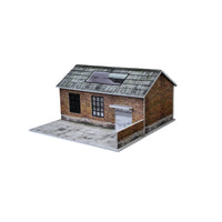 Building Model with Display Base Realistic Miniature Building Tabletop Scale Scene Model for Collectors