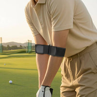 Hook-and-Loop Golf Swing Training Aid Strap Elastic Strapping Golf Arm Band Training Aid Reinforced Stitching Adjustable Swing Strap Encircling