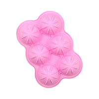 6-Cavity Sphere Ice Cube Mold for Cocktails and Vodka, Silicone Ice Ball Maker