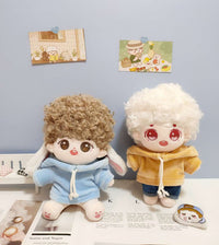 20cm Doll Clothes Set: Hooded Sweatshirt & Jeans for Cotton Dolls