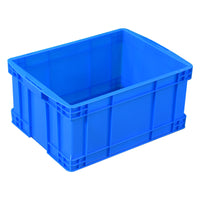 Heavy-Duty Stackable Plastic Storage Container with Lid for Industrial Logistics and Warehouse Storage