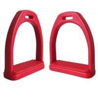 Textured Plastic Stirrups with Rubber Inserts Long-Lasting Non-Slip Stirrups Comfortable Shock-Absorbing for Stables
