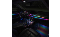 Plug and Play Interior Car Led Strip Lights RGB Car Interior Light with App Control Multicolor Ambient Light Kit with Handheld Controller Dynamic for Drivers, Dashboard, Door Trim, Footwell