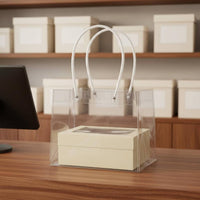 Gift Box with Window Elegant Design Clear Cover Present Box Versatile for Businesses, Bridesmaids, Holidays, Birthdays, Anniversaries