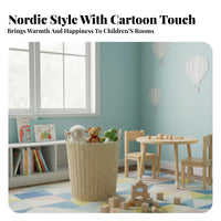 Large Cylindrical container adaptable Toy Container foldable Design for Nursery