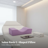 Removable and Washable Cover Eyelash Extension Pillow Breathable Material Ergonomic Lash Support Cushion Side Pockets for Estheticians, Spas