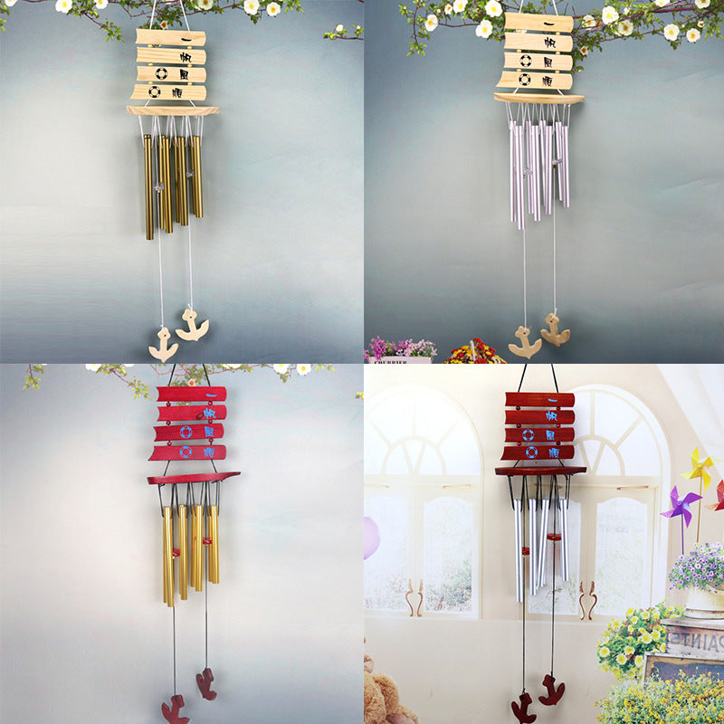 Wooden Metal Tube Wind Chime Home Decor Gift