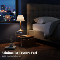 Nightstand Drawer Elegant Design Easy Mobility for Living Room