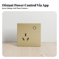 Type 86 Timed Control Function Connected Recept Alternating Current Le Outlet No Hub Required Wall for Homeowners, Tech Enthusiasts, Bedroom