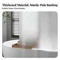 Waterproof magnetically-attracting Closure Partition Curtain toolcomplimentary installationing Installation Bath Drape Weighted bottom Bathroom Accessory Space-Saving for Hotel Managers, Dorm Room