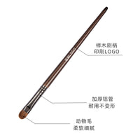 Eyeshadow Brush Set Animal Hair Makeup Brushes for Beginners Portable Beauty Tools with Storage