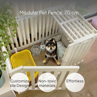 Modular Pet Playpen Gate Panel Divider, White