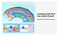 Fishing Toy Set Educational Fun Fishing Game Develops Fine Motor Skills Young Child Aquatic Animals Learning Game for Preschool, Playroom, Home