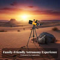 Large Opening 70mm Beginner Tele Erect Image Astronomical Tele with Tripod Ideal Gift Portable Stargazing Easy to Assemble for Beginners, Amateur Astronomers, Moon Watching, Educational Purposes, Backyard, Nature Viewing
