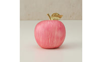 Decorative Fruit with Gold Stem Brushed Fruit Contemporary Design Figurine for Entryway Cabinet, Bookshelf
