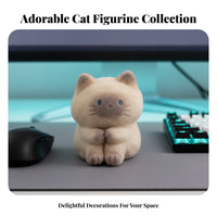 Cartoon Cat Figurine Random Design Cute Cat Everyday Life Figure Hidden Edition Perfect Gift for Young Adults, TV Cabinet