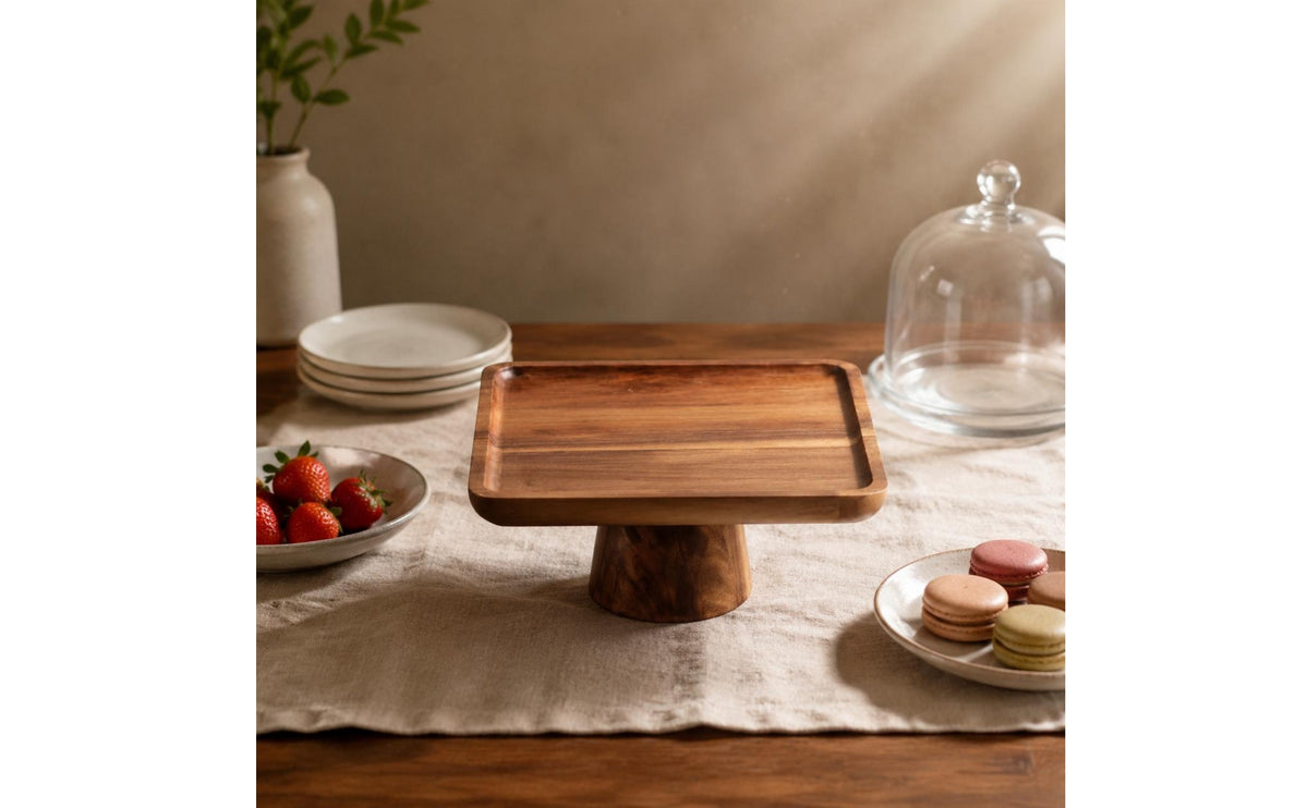 Pedestal Fruit Platter Japanese Design Tableware Easy to Clean for Afternoon Tea