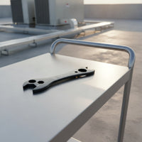 Slim Air-Conditioner Wrench Corrosion-Resistant HVAC Service Wrench Heavy-Duty Air Conditioning Spanner Multipurpose for Outdoor Unit Servicing