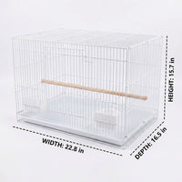 Bird Cage and Parrot Cage, Single-Level Rectangular Guinea Pig Cage and Pigeon Cage, Folding Pet Cage for Secure Indoor and Outdoor Enclosure