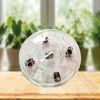 Plant Stand with Wheels, Large Transparent Resin Round Tray Pot Stand, Floor Standing Simple Style for Easy Moving Indoor and Outdoor Plants