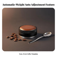 Automatic Height Adjustment Weight-Based Coffee Distributor 304 Stainless Steel Base Espresso Distributor Tamper Set Consistent Tamping