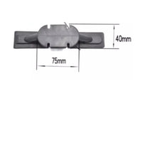 Fast-Release Mounting Base Rigid Underwater Thruster Base Compact Mounting Plate with Rail for Anglers, Kayak, Paddle Board