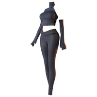 Doll Stretching Outfit Toy Clothing Form-Fitting Textured Doll Pants Set
