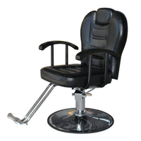 Reclining Hydraulic Barber Chair for Salon, Tattoo, and Beauty Services