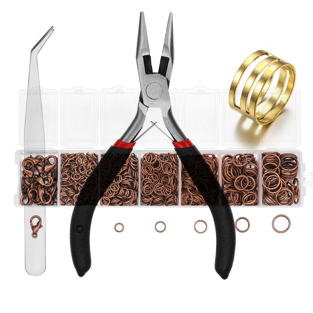 Jewelry Making Tool Kit with Pliers, Tweezers, Jump Ring Opener, and Earring Hooks