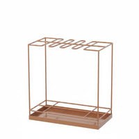 Umbrella Storage Rack Hollow-out Pattern Home Organizer Rust-Resistant