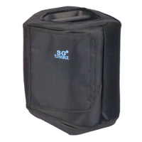 Top Handle Opening Portable Speaker Dust Cover Smooth Textile Portable Speaker Cover Black for Storage, Travel