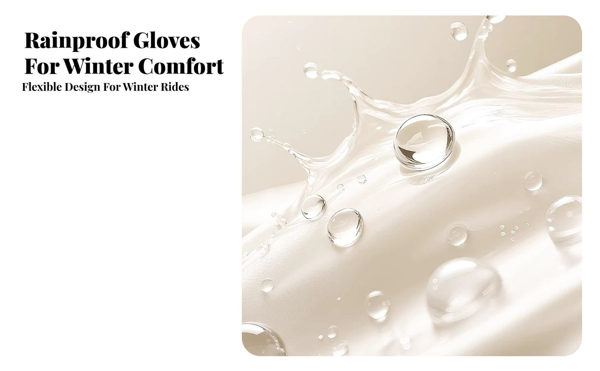 Thickened Soft Lining Waterproof Scooter Handlebar Muffs Windproof Winter Handlebar Gloves Universal Fit for Outdoor Commuting, Rainy Days