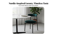Nordic design Upholstered Shell Chair Minimalist Design Seating Furniture Ergonomic Backrest Thickly paddinged for Interior Designers, Homeowners, Young Adults, Dining Room, Restaurant, Home Office, perusing alcove