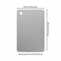 Stainless Steel Cutting Board Easy to Clean Metal Cutting Board Hygienic Dishwasher Safe for Home Cooks, Kitchen