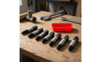 6 Pieces Broken Screw Extractor Set with Storage Case Multi-Size Screw Extractor Kit Compact Removal Tool Easy out for DIYers, Workshop, Plumbing