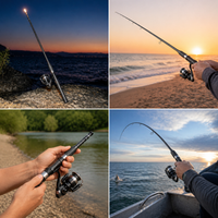 Luminous Soft-Tail Rock Fishing Rod with Large Guide Rings and Ground Insert for Long-Distance Casting