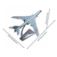 Collectible Gift 1:144 Scale H-6K Strike Aircraft Model High Intricate Diecast H-6K Airplane Model Shiny Paint Finish Static Display Strike Aircraft Aircraft Model Complimentary Engraving for Collectors, Aviation Enthusiasts, Office, Study Room