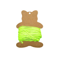 Die-Cut Winding Card Flat Cord Organizer Compact Thread Card Lightweight for Crafters, Diyers, Craft Rooms, Tackle Boxes