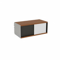 Retro Design Modular Wall Unit Floating Design Multi-Compartment Organizer Space-Saving Storage Cabinet Versatile Use for Homeowners, Adults, Above the Floorice Workers, Living Room, Study, Bedroom, Garage