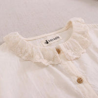 Maxi Dress for Women UK with Embroidered Doll Detail, Long Sleeve Summer Dresses in Linen Blend, Plus Size Casual