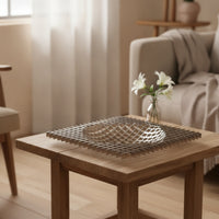 Stainless Steel Fruit Bowl Minimalist Metal Fruit Tray for Coffee Table