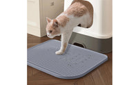 Double Layer Cat Litter Mat Washable Cat Litter Box Mat Slip-Resistant Rectangular for Pet Owners